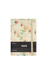 John Lewis HUGO BOSS A5 Elemental Tie Dye Flower Notebook Cream- Buy online at McGrocer