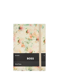 HUGO BOSS A5 tie-dye flower notebook cream, imported from the UK