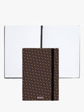 HUGO BOSS A5 Elemental Monogram notebook in camel, imported from the UK