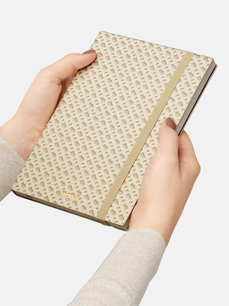 HUGO BOSS Elemental Monogram notebook A5 (British brand)