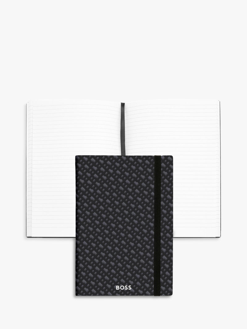 HUGO BOSS A5 Elemental Monogram Notebook - British product