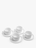 OMADA porcelain cup and saucer set white 290ml - British product