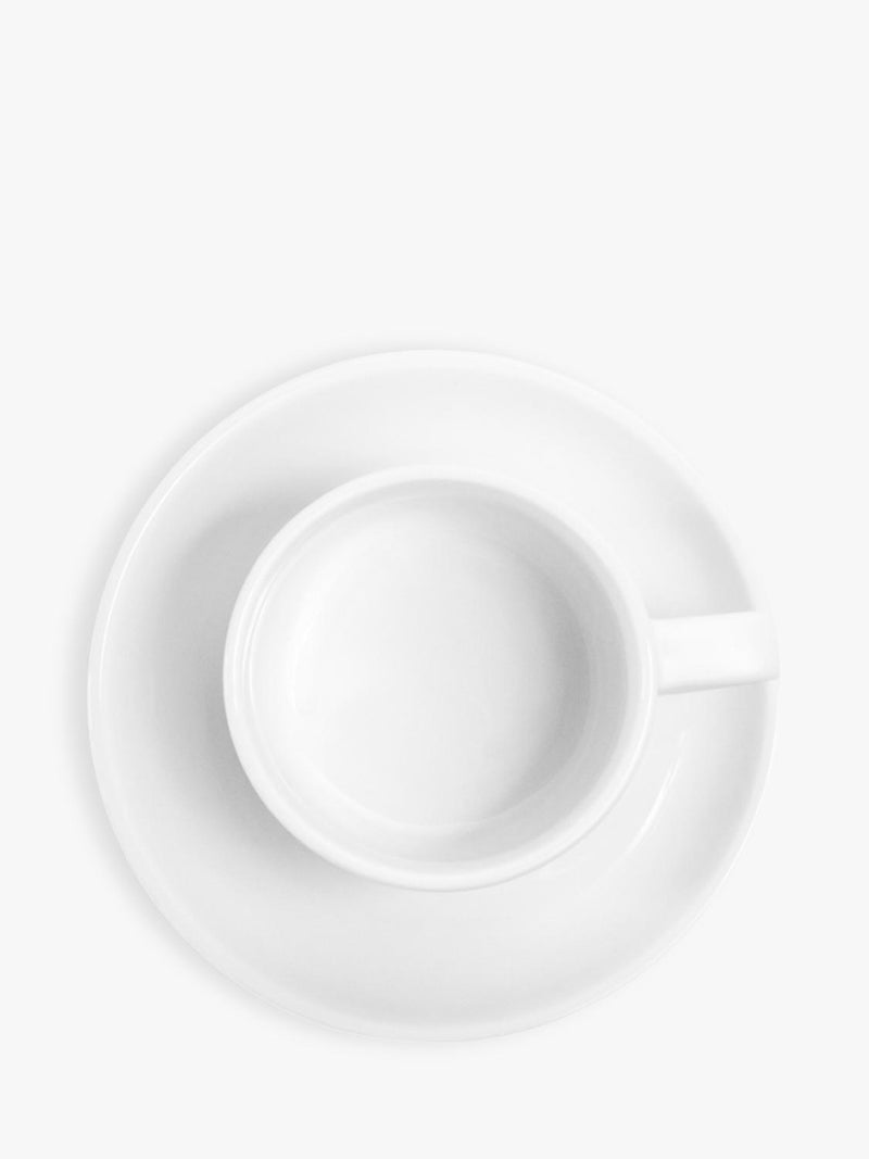 OMADA porcelain cup and saucer set white 290ml - British product