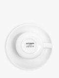 OMADA porcelain cup and saucer set white 290ml - British product