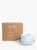 OMADA white porcelain espresso mug set 90ml, UK version