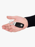 Hugo Boss Double B keyring black chrome, imported from the UK