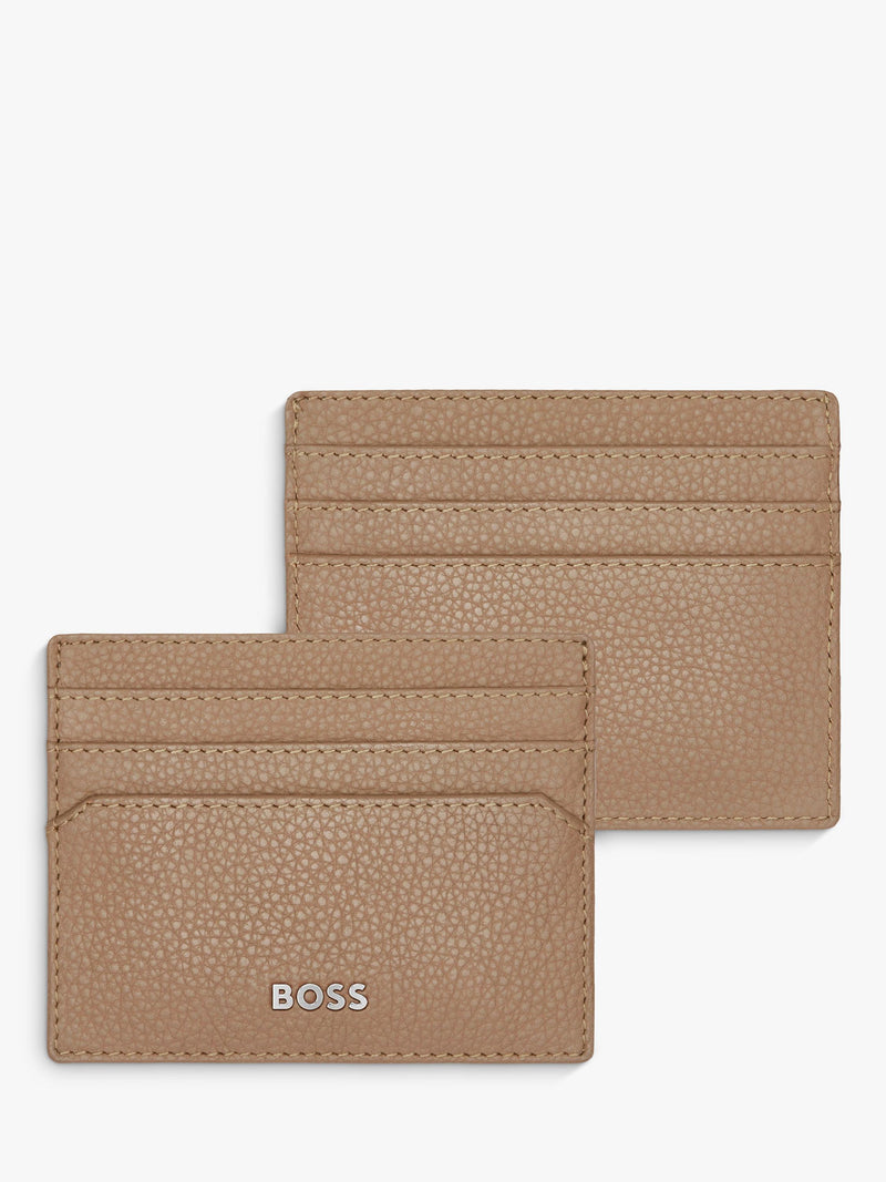 HUGO BOSS classic grained leather card holder, UK version