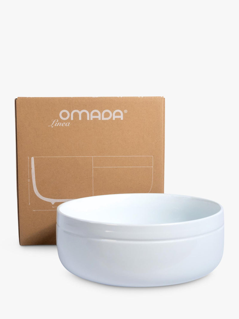 OMADA Linea porcelain salad bowl white 24cm, UK version