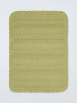 John Lewis John Lewis Wonder Blanket Sage Cotton Knitted Blanket 80x100 cm- Buy online at McGrocer