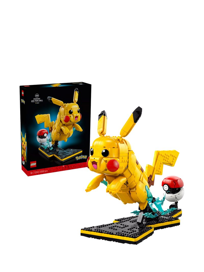 LEGO Pokémon Pikachu and Poké Ball 72152 building set, UK version