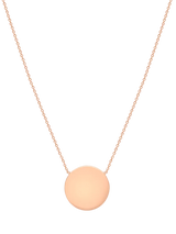 John Lewis IBB Disc Pendant Necklace Rose Gold- Buy online at McGrocer
