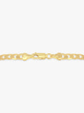 IBB 9ct yellow gold diamond cut curb bracelet 20cm (British brand)