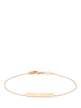 John Lewis IBB 9ct Rose Gold Horizontal Bar Bracelet- Buy online at McGrocer