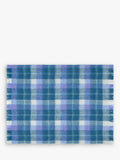 bluebellgray Highland Check throw Sea Blue 130x170cm - British product