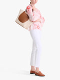 Longchamp Complice XL canvas tote bag in caramel, imported from the UK