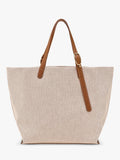 Longchamp Complice XL canvas tote bag in caramel, imported from the UK
