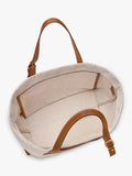 Longchamp Complice XL canvas tote bag in caramel, imported from the UK