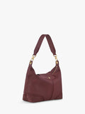 Longchamp Le Pliage Xtra burgundy leather shoulder bag, imported from the UK