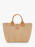 Longchamp Le Roseau large woven raffia tote bag vegetal (British brand)