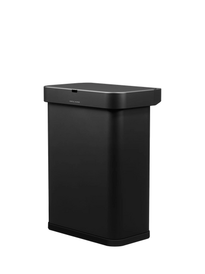 John Lewis Simplehuman Rectangular Voice and Motion Sensor Bin, 58L, Black- Buy online at McGrocer
