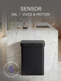 Simplehuman sensor bin voice and motion 58L black, imported from the UK