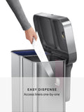 Simplehuman 58L stainless steel sensor bin, UK version