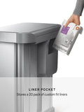 Simplehuman 58L stainless steel sensor bin, UK version