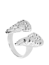 John Lewis UNOde50 Ser Invencible Open Wing Ring, Silver- Buy online at McGrocer