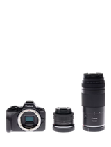 John Lewis Canon EOS R50 Mirrorless Camera with 18-45mm and 75-300mm Lenses, Double Lens Kit, Black- Buy online at McGrocer