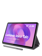 John Lewis Lenovo IdeaTab Android Tablet, 8GB RAM, 256GB, 11 2.5K Display, with Folio Case & Tab Pen, Grey- Buy online at McGrocer
