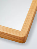 John Lewis full length wall mirror rounded corners oak wood frame 120x35cm, UK version