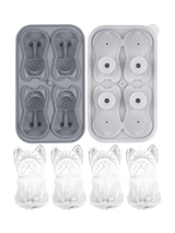 John Lewis Uberstar Silicone French Bulldog Ice Tray, 4 Cube- Buy online at McGrocer