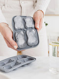 Uberstar silicone ice tray French Bulldog 4 cube, UK version