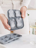 Uberstar silicone ice tray French Bulldog 4 cube, UK version