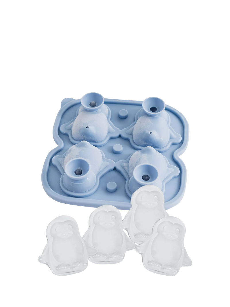 Uberstar silicone penguin ice cube mould 4 cavity (British brand)