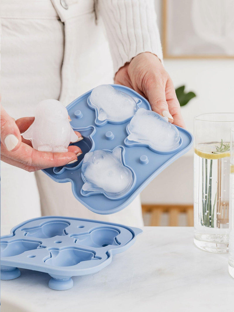 Uberstar silicone penguin ice cube mould 4 cavity (British brand)