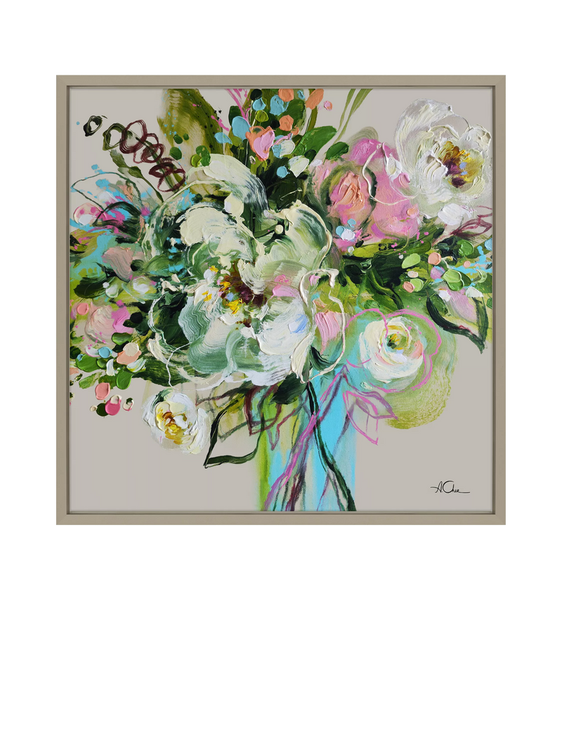 John Lewis Anna Cher floral framed canvas print 86cm - British product