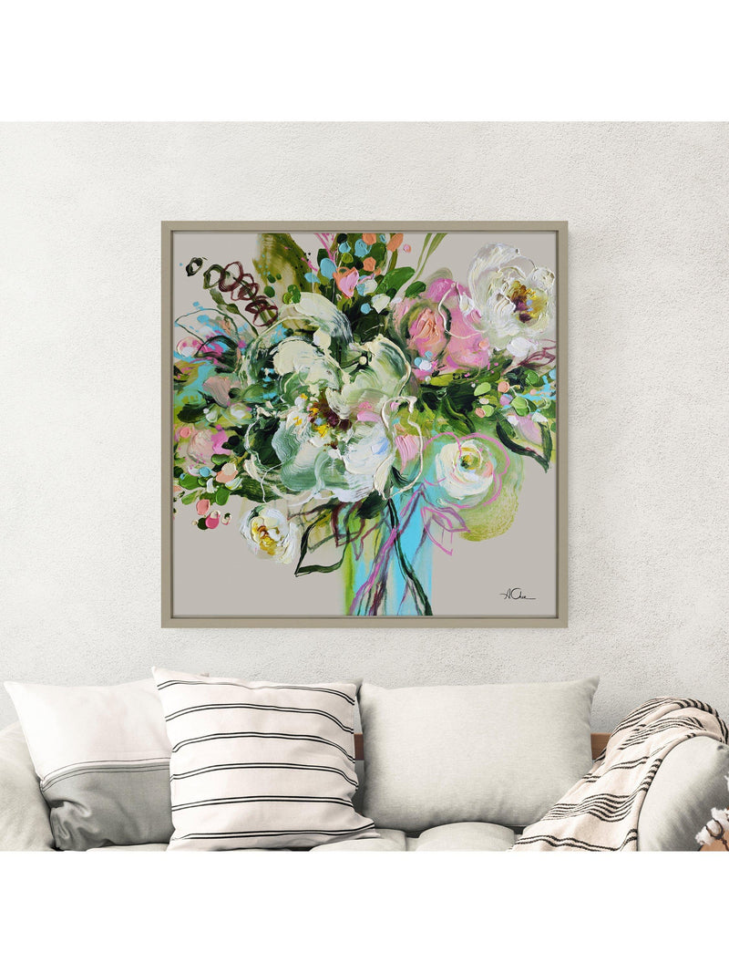 John Lewis Anna Cher floral framed canvas print 86cm - British product