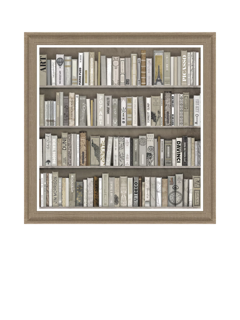 John Lewis Charlotte Oakley book collector framed print 79cm square - British product