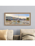 John Lewis Duncan Palmar Harbour Fleet framed print 109x54cm - British product