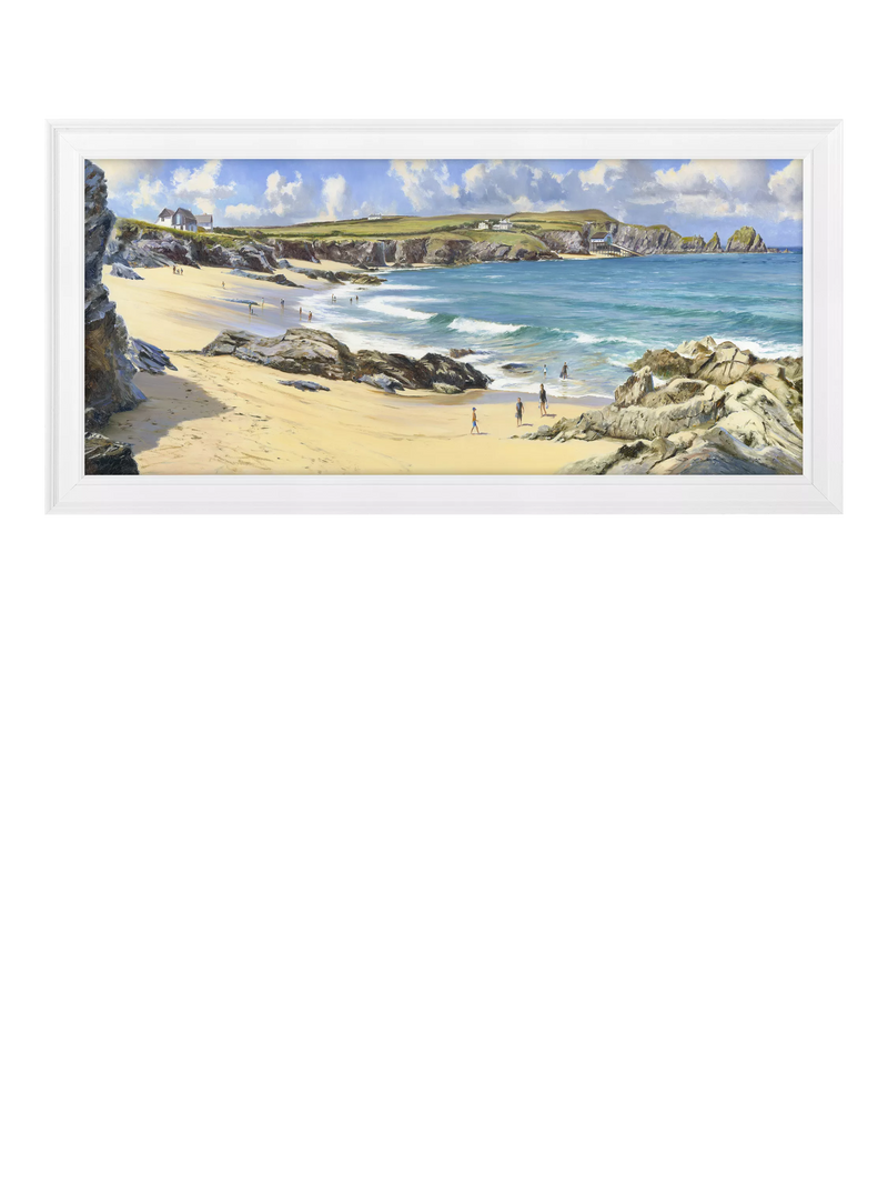 John Lewis Duncan Palmar Summer Surf framed print 109x54cm - British product
