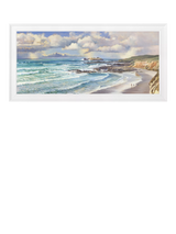 John Lewis John Lewis Duncan Palmar 'Winter Surf' Framed Print, 109 x 54cm- Buy online at McGrocer