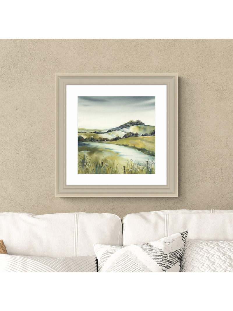 John Lewis Elizabeth Baldin Pistachio Pastel framed print 59x59cm - British product