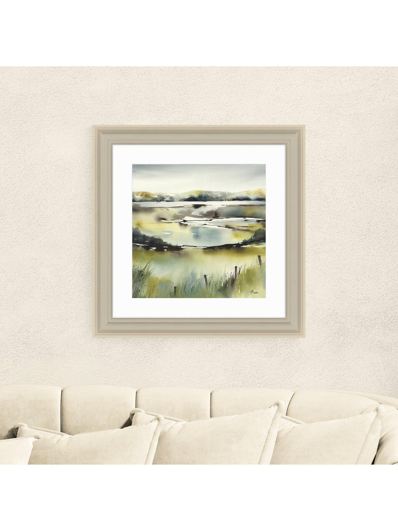 John Lewis Pistachio Pastel framed print 59x59cm, imported from the UK