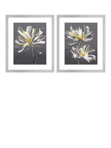 John Lewis John Lewis Green Lili Dahlia Set Framed Print, 54 x 64cm, Multi- Buy online at McGrocer