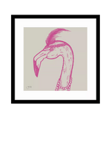 John Lewis John Lewis Jan Jay 'Margot Flamingo' Framed Print, 53 x 53cm- Buy online at McGrocer