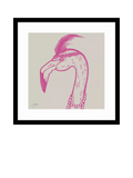 John Lewis Jan Jay flamingo framed print 53cm - British product