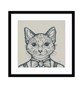 John Lewis framed print Tom Cat by Jan Jay 53x53cm, imported from the UK