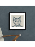 John Lewis framed print Tom Cat by Jan Jay 53x53cm, imported from the UK