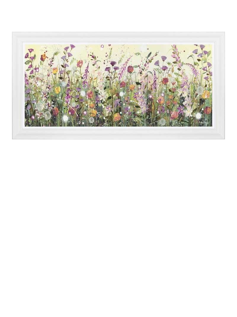 John Lewis framed print Colourful Florals 111x56cm, imported from the UK